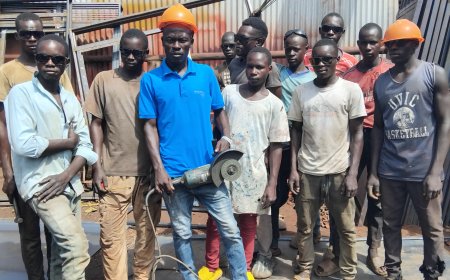 Vibrant   Okello Empowers  Youth With Tech Skills Through His Hope Alive Welding &Metal fabrication Project in Lango