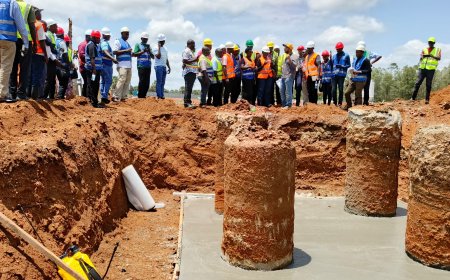 Lango Engineers Tour Akii-Bua Olympic Memorial Stadium Construction Site