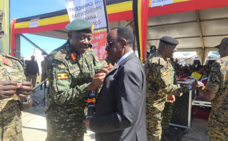 Celebration As Ex-Commissioner of Physical Education and Sports Omara Apitta  Recieves  Independence Diamond Jubilee Medal For his Outstanding Contributions and Loyalty  to Uganda