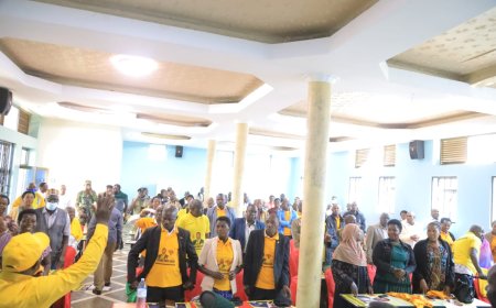 NRM Delegates From Kisoro District & Kisoro Municipality Endrose Mr Calvin Echodu For NRM Vice Chairperson Eastern Uganda