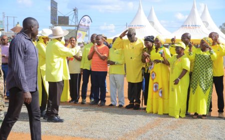 Koboko Hails Museveni For Restoration of  Peace, Pledged overwhelming support