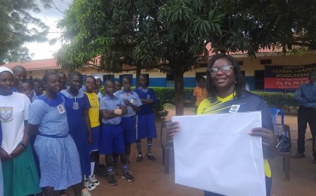 Ferroz Auto Spa Lira Donates Writing Materials to Lira P.7 Candidates Ahead of PLE Exams