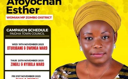 Zombo Woman MP Esther Afoyocan   launches 2026 re-election campaign