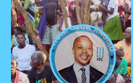 FDC  Isaac Ojok, Son of Ex-MP Late  Angiro, Aims to Win Erute North MP  Race