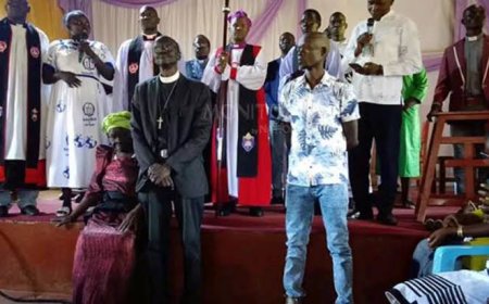 After Exchanging Blows In Church, Reverend Canon Richard Ongom & Abim LC2 Reconcile