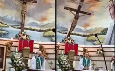 Sad News!! Catholic Priest Dies in Shocking Church Tragedy After Heavy Wooden Crucifix Falls on Him During Mass