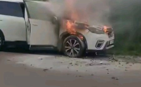 So Sad! Ugandan Man Left Heartbroken as His Shs75 Million Subaru Forester Burns To Ashes
