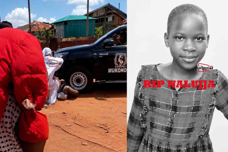 Sad News!! Police Patrol Knocks Down Mourning Father During Protest Over Daughter’s Death in Mukono Quarry