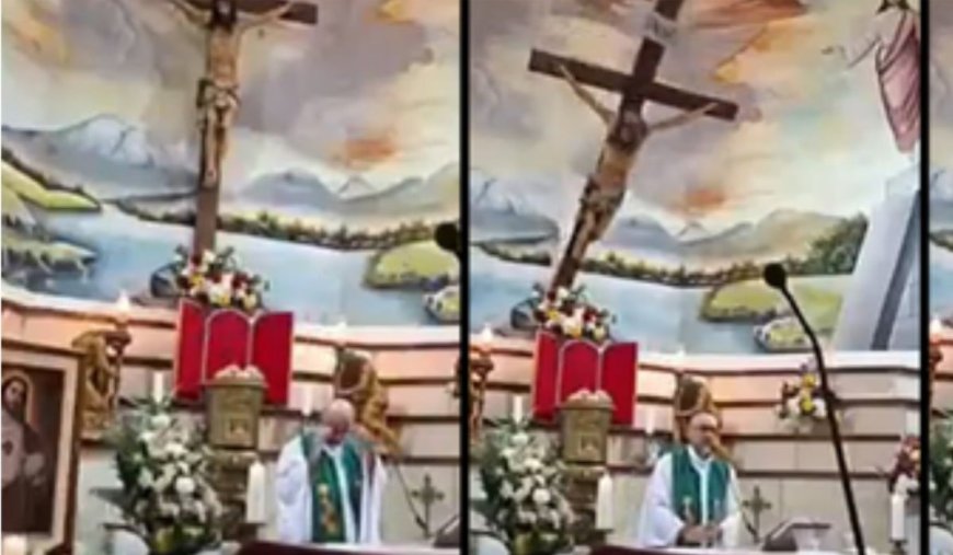 Sad News!! Catholic Priest Dies in Shocking Church Tragedy After Heavy Wooden Crucifix Falls on Him During Mass